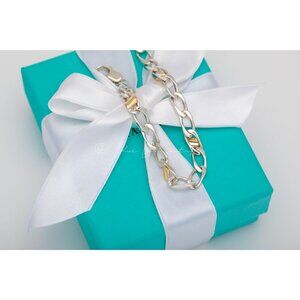 Gorgeous Tiffany & Co. Classic Cuban Vintage Bracelet in 18k Gold and Silver